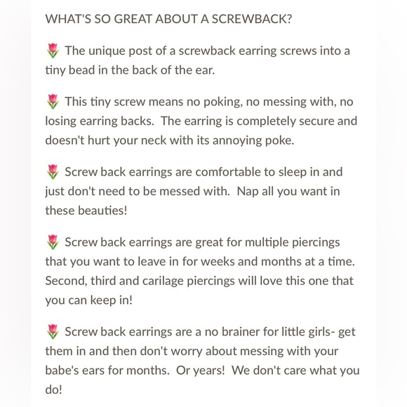 NEW IN BOX Hey June Screwback Earrings - Green CZ - Picture 4 of 5